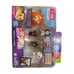 Adopt Me Perfect Pups Figure Set w/ Mystery Egg & Code Jazwares New Sealed